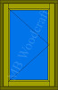 1D: single pane, side openning, hung on right